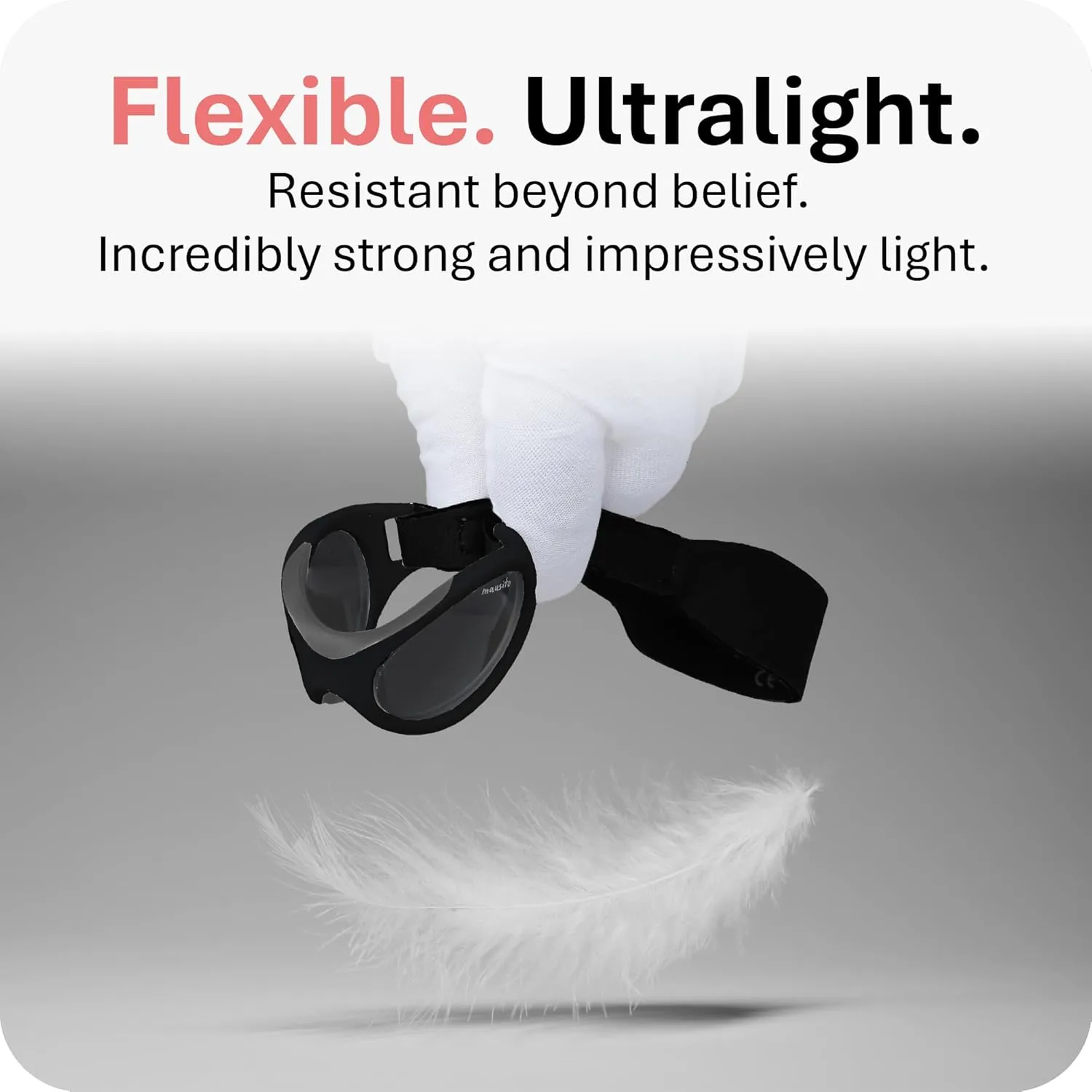 Mausito BABY sunglasses 0-24 months | Flexible BPA-Free infant sunglasses with adjustable strap | 100% UV Protection Sunnies
