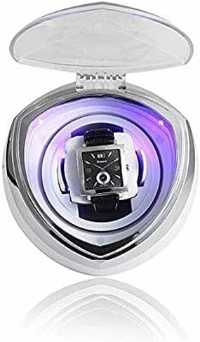 Mechanical Watch Shaker Single Automatic Watch Winder, with Smart Timer Control and Blue LED Light Mechanical Watches Winding Box Quiet Motor