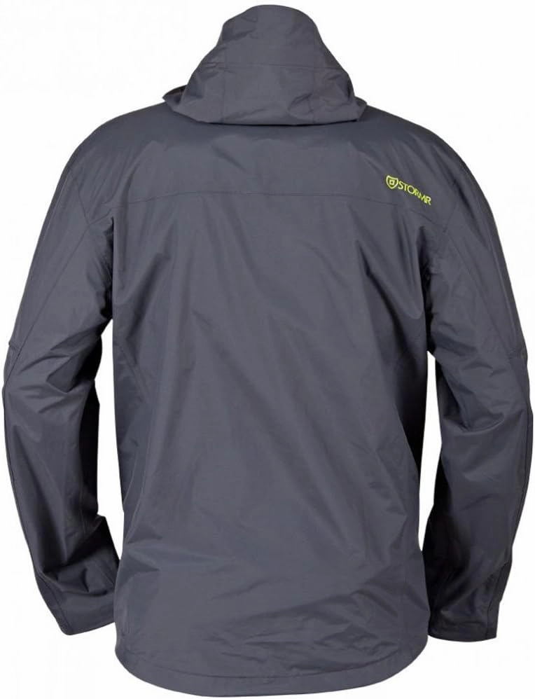 Men's Nano Waterproof Windproof Breathable Lightweight Fully Seam-Sealed Fishing Jacket with Adjustable Hood
