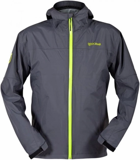 Men's Nano Waterproof Windproof Breathable Lightweight Fully Seam-Sealed Fishing Jacket with Adjustable Hood