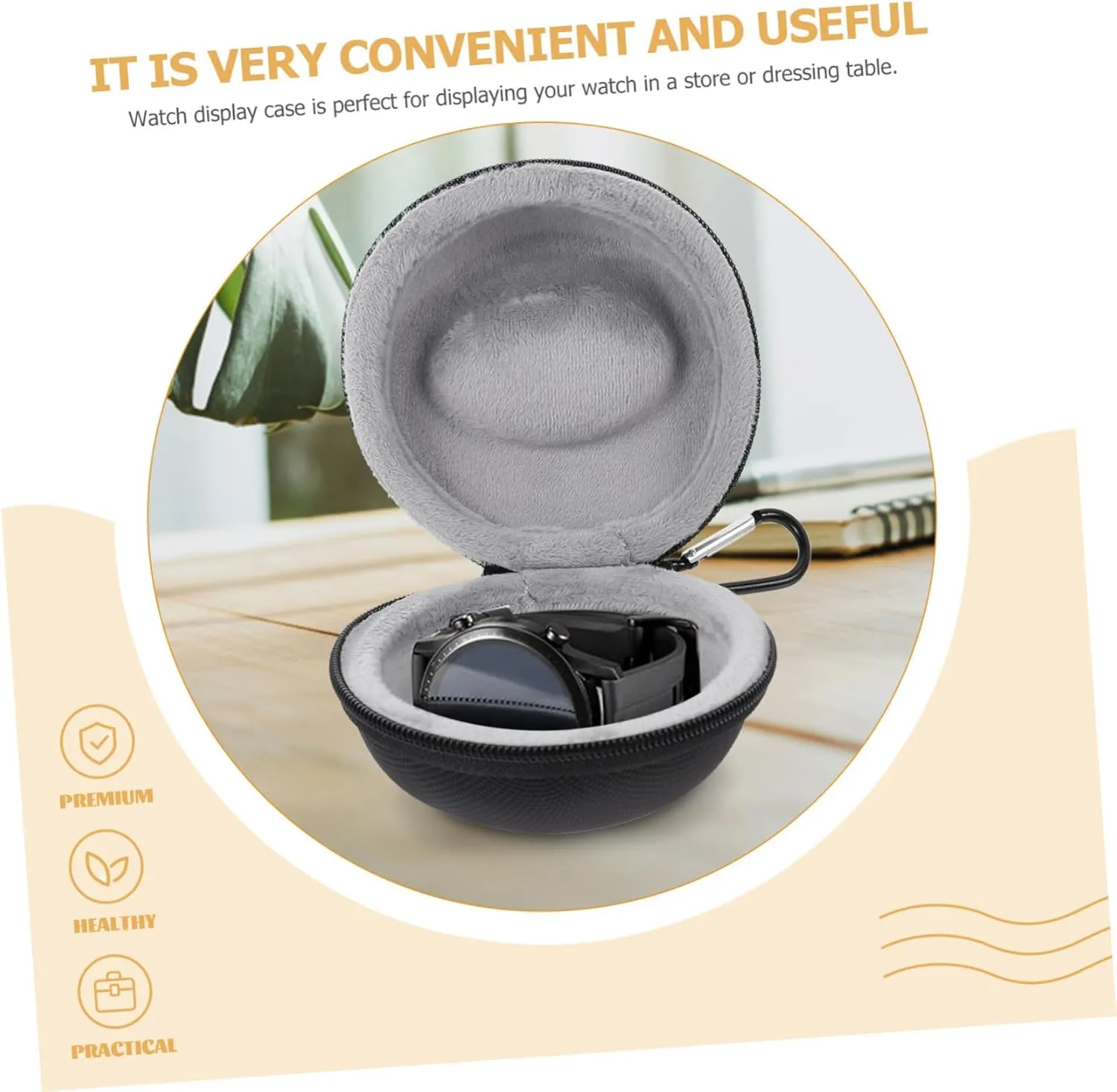 Mens Jewellery Box 4pcs Anti-Drop Watch Box Smartwatch Watch Case Portable Jewelry Bag Protable Band Storage Bag Water Proof Watch Travel Decor Portable Watch Container Household Flannel Anti-Scratch