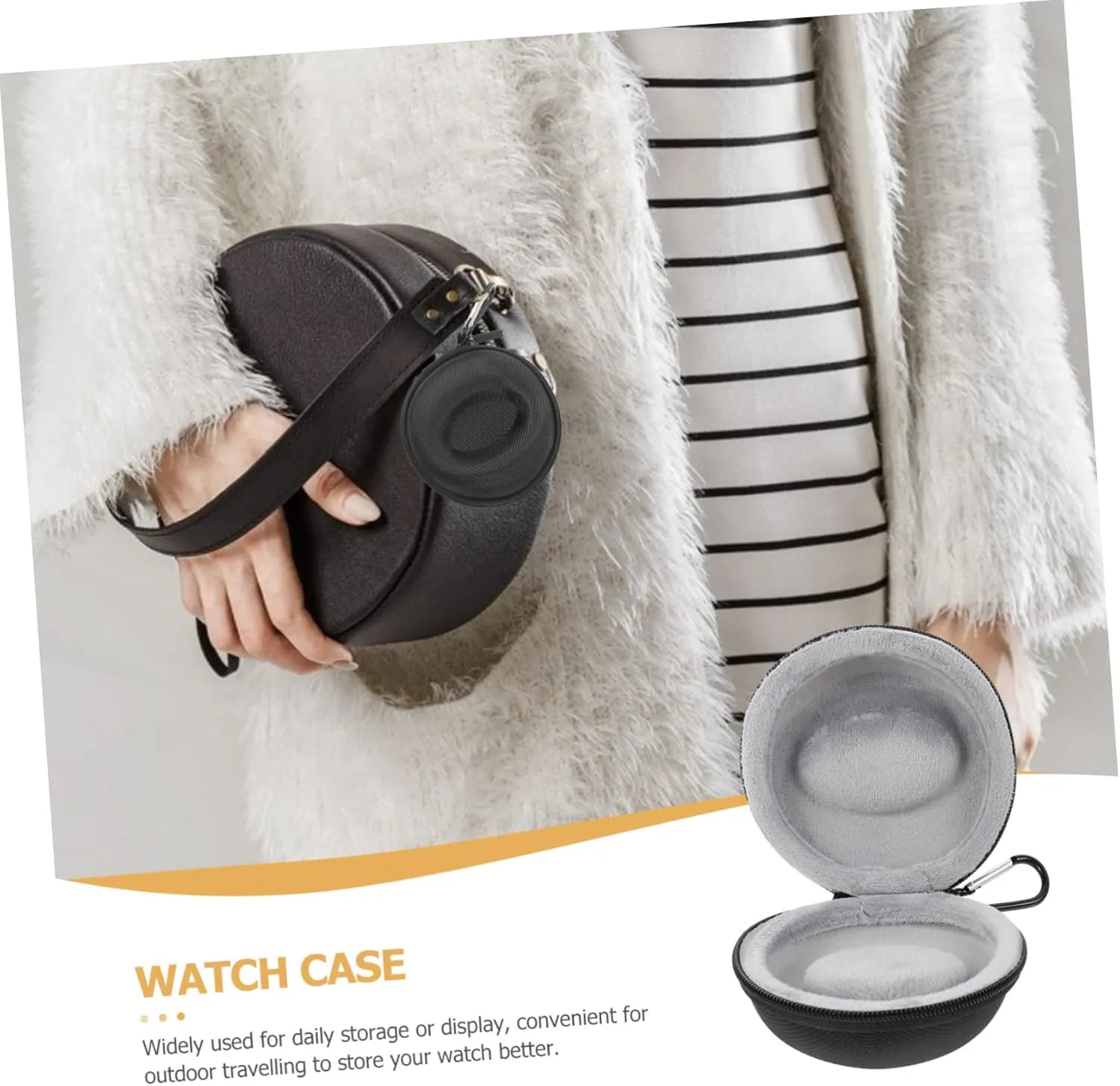 Mens Jewellery Box 4pcs Anti-Drop Watch Box Smartwatch Watch Case Portable Jewelry Bag Protable Band Storage Bag Water Proof Watch Travel Decor Portable Watch Container Household Flannel Anti-Scratch