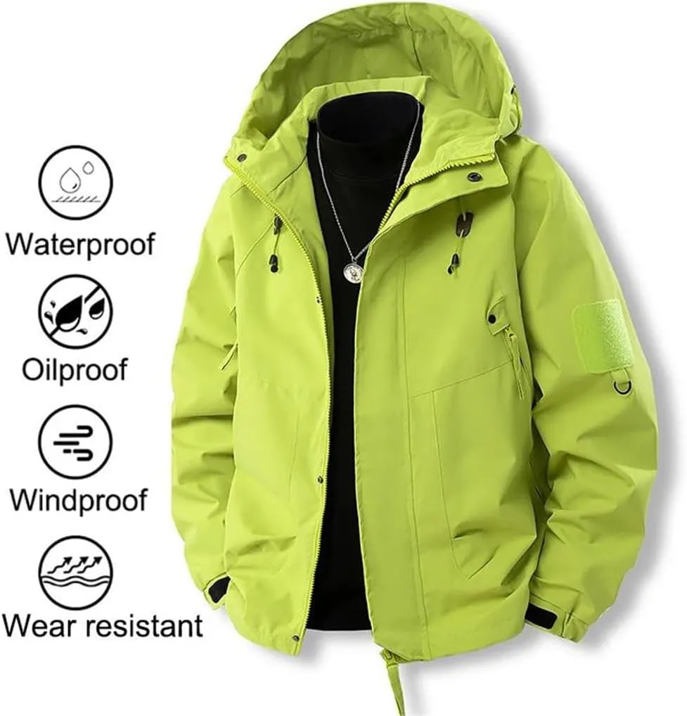 Men's Waterproof Hiking Jacket Windproof Windbreaker Camping Cycling Running Trekking Fishing Jackets