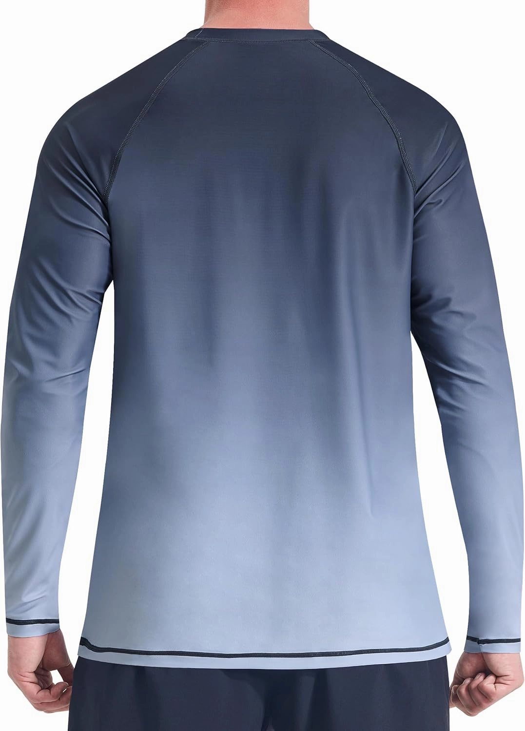 Mens Rash Guard UPF 50  Swim Shirts UV Sun Protection T-Shirt Quick Dry Long Sleeve Beach Shirts for Fishing