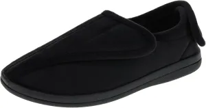 Men's/Women's Slippers MediFit Therapeutic House Shoes, Lace-free, Hook-and-Loop, Black, Size US Men's 6 / Women's 8