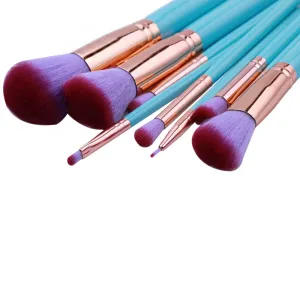 Mermaid Makeup Brush Set (10-Piece)