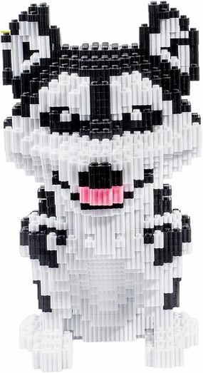Micro Dog Building Husky Set, DIY Animal 3D Puzzle Building Toy Bricks Set, Educational Particle Building Blocks Toys Kits Gifts for Kids or Adult (6400PCS)