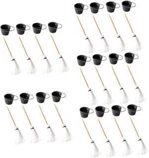 Milisten 20 Sets Miniature Mops Bucket Kit Dollhouse Cleaning Supplies Mini House Decor