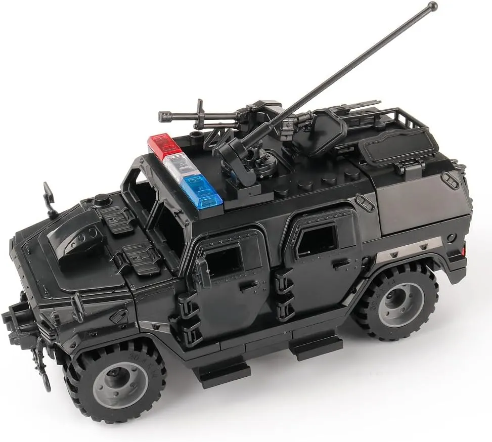 Military Car Building Blocks Toy Set, 2 in 1 Style Bricks Car, Battle Building Blocks Compatible with Major Brand
