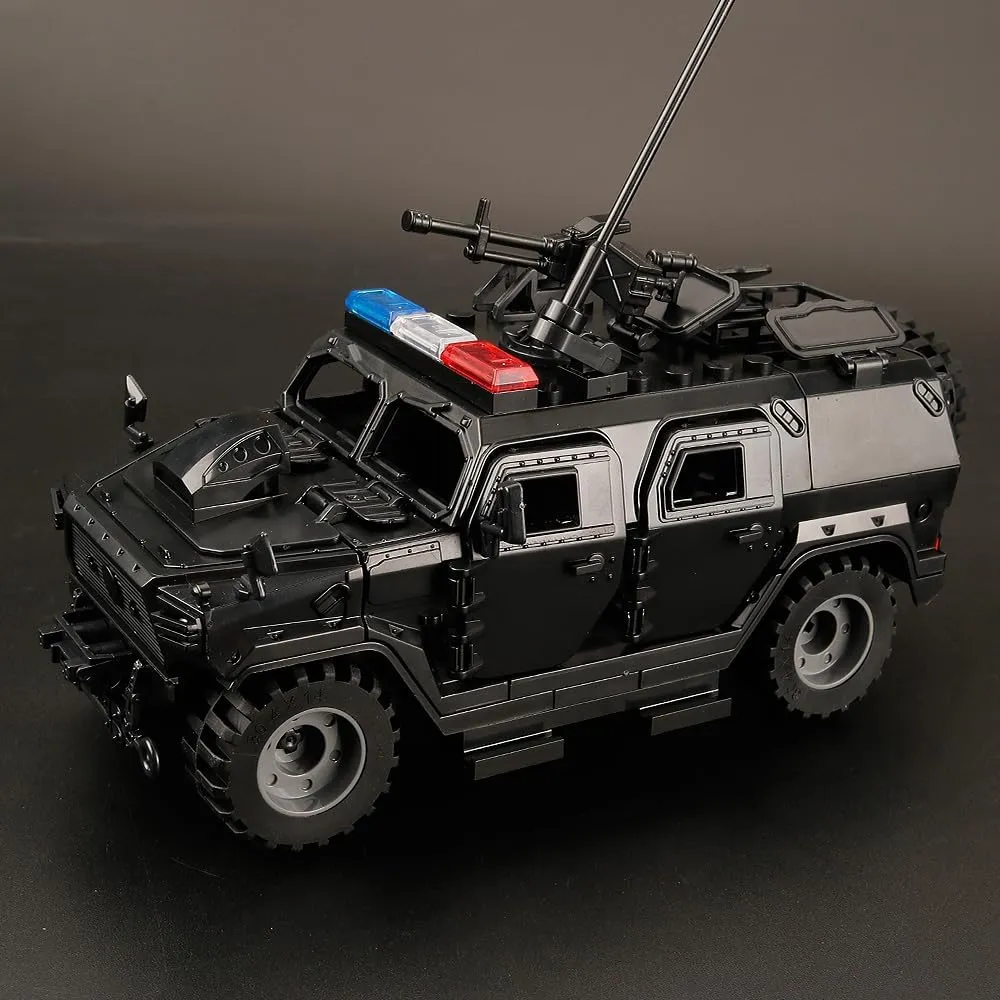 Military Car Building Blocks Toy Set, 2 in 1 Style Bricks Car, Battle Building Blocks Compatible with Major Brand