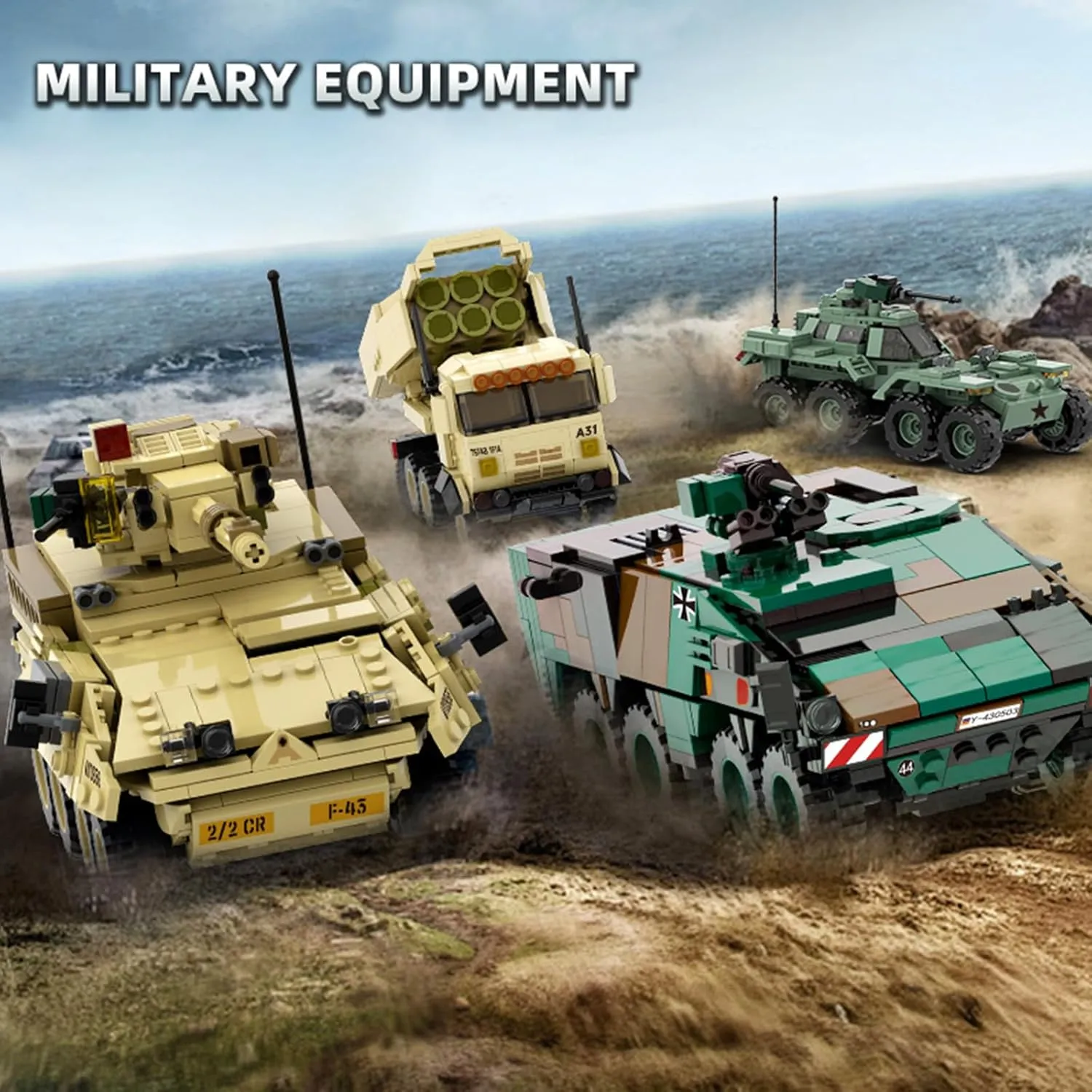 Military Vehicle Building Blocks Sets,Armored Model Brick Set Highly Detailed Set for Military Enthusiast, Teens and Adults (BTR-4 "BUCEPHALUS)