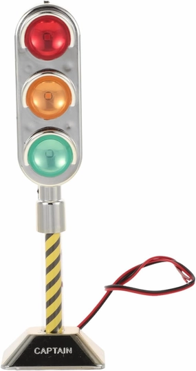 Mini Traffic Signal Light Decoration Stylish Table Ornament for Car Decor Illuminated Traffic Light Model Easy Installation for Street-themed Interiors