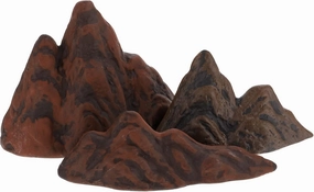 Miniature Mountain Landscape, Aquarium Mountain Diorama Kit, Mini Mountain Figurine for DIY Craft Fish Tank Landscape Decorations Garden Ornament, Pack of 3