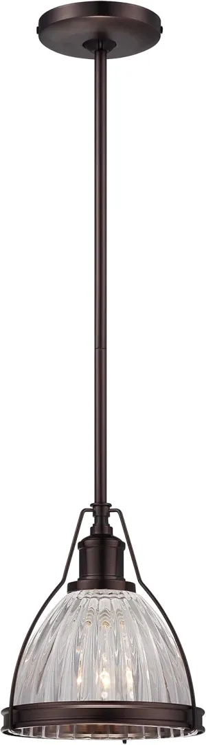 Minka Lavery Urban Industrial Pendant Ceiling Lighting 2242-267C, Mini Pendant Cone, 1 Light, Bronze