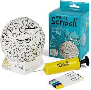 Mitre Scriball Ooodles, Customizable Mini Football, Ideal Gift for All Occasions One Size