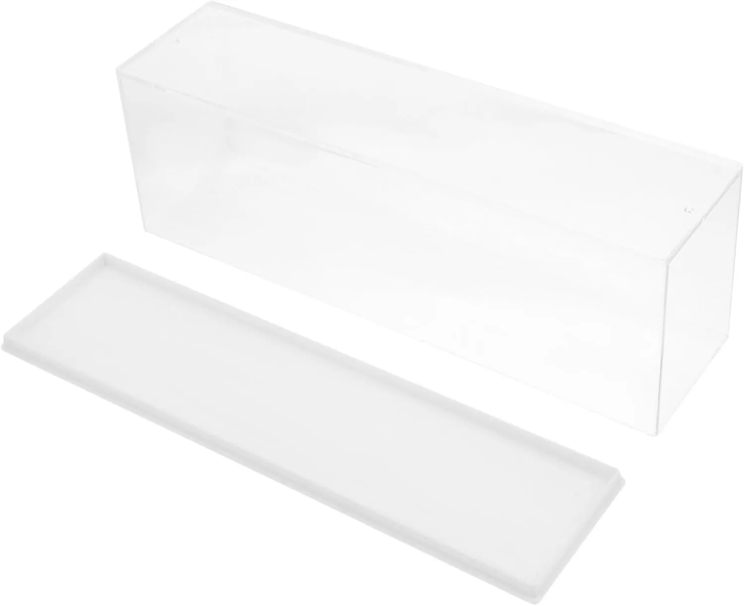 Mobestech Box Transparent Figure Display Box Stackable Action Figure Storage Organizer for Dolls and Models Protection for Collectibles for Collection and Artwork Display