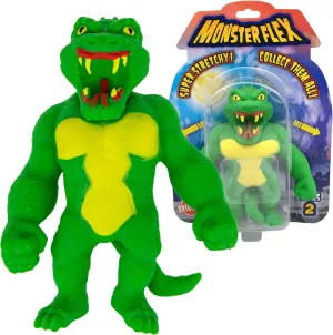 Monster Flex Stretchy Toys For Boys and Girls - 14 Unique Spooky Stretch Monsters - Stretch Guy Toys For Kids Birthday Gift Party Favors, Sensory Fidget Stress Toys for Kids - Series 2 (Reptile Man)