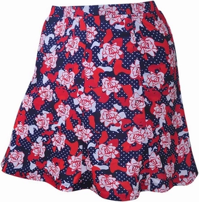 Monterey Club Women's Modern Floral Print Knit Skort #2948