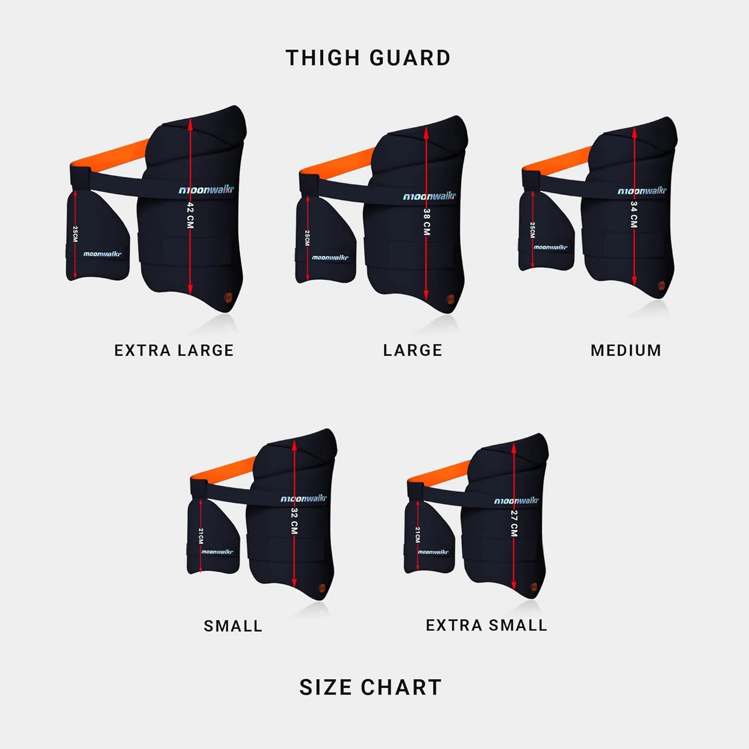 moonwalkr Thigh Guard 2.0 Cricket Blue