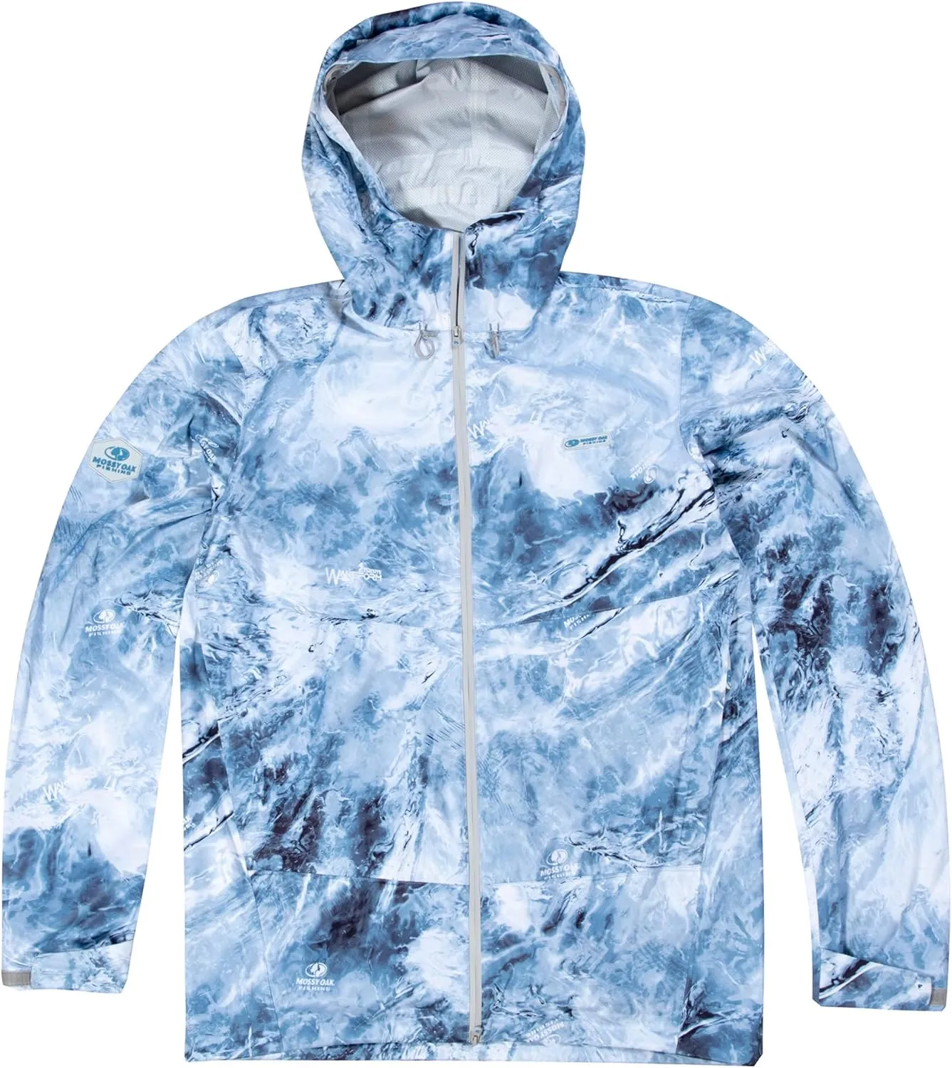 Mossy Oak Mens Fishing Rain Jacket with Hood