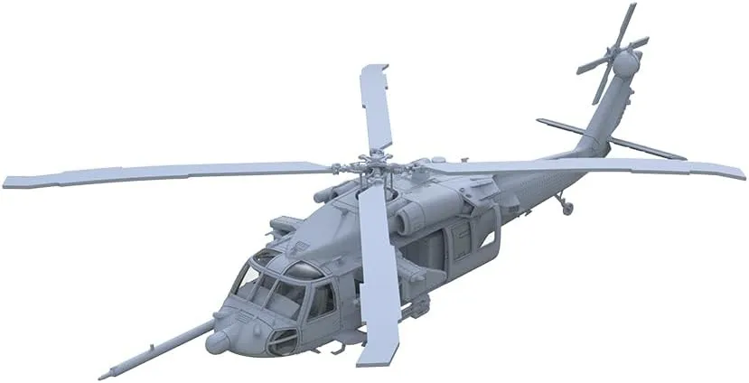 MRY-SFW LFR144230S 1/144 Military Model Kit MH-60L DAP Black Hawk Helicopter Metal Propeller