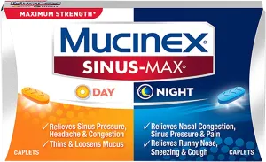 Mucinex Sinus-Max Max Strength Day & Night Caplets 20 ct