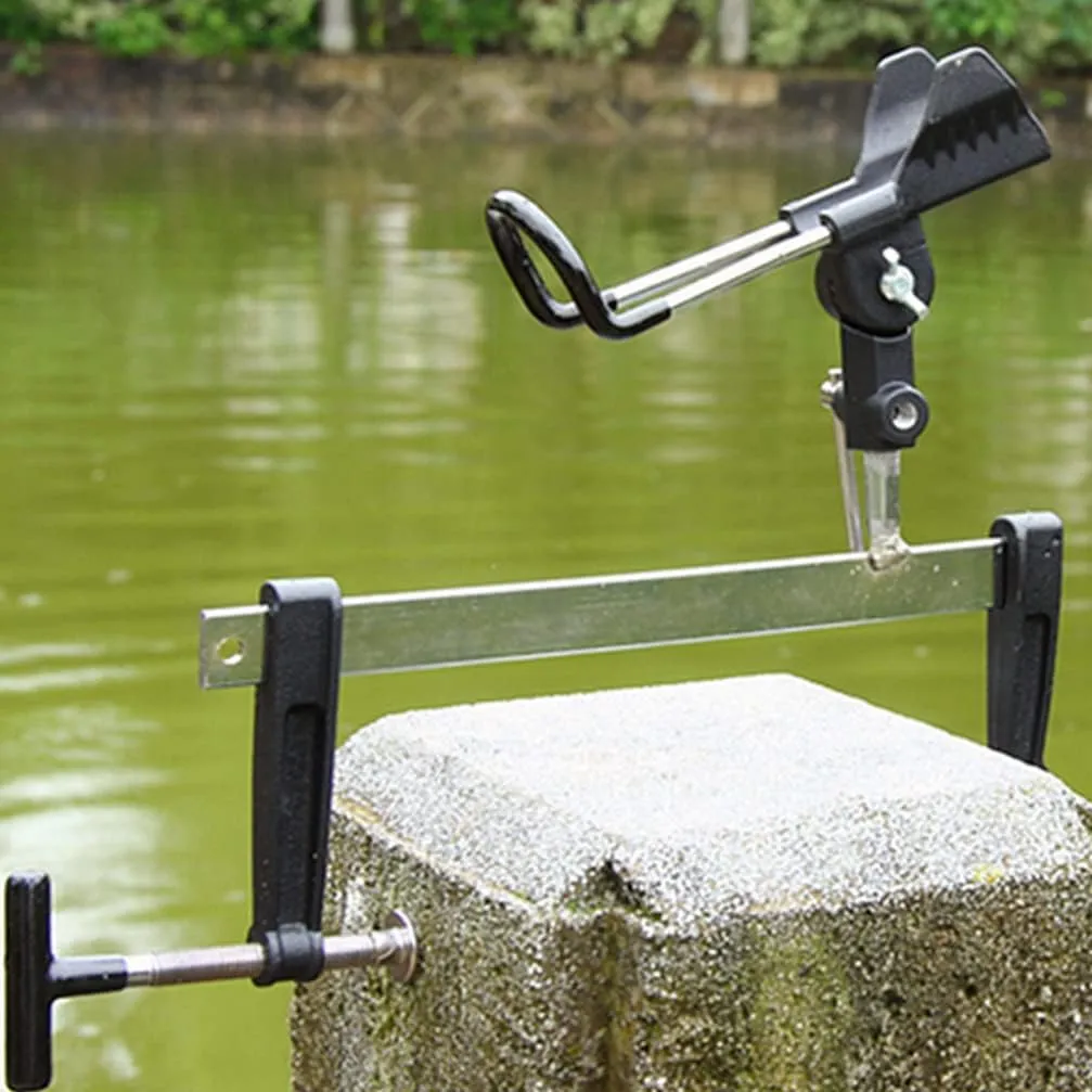 Multi-Functional Fishing Rod Bracket 360° Rotatable Fishing Rod Holder for Boat and Dock
