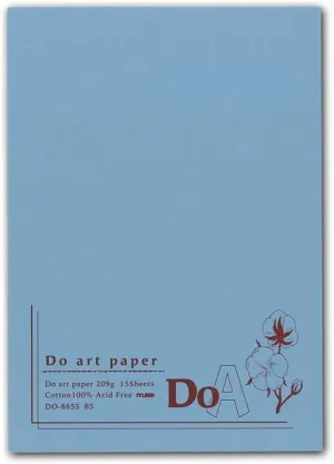 Muse Watercolor Paper Do-8855 B5 Do-Art Paper Pad, 8.1 oz (209 g), Natural White, 15 Count