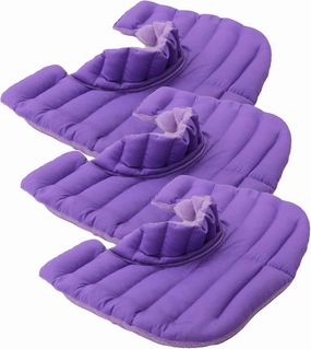 My Heating Pad Microwavable Neck and Shoulder Wrap Upper Torso Plus - Large Portable Heating Pad for Shoulders - Microwave Neck Wrap - 3 Packs Purple