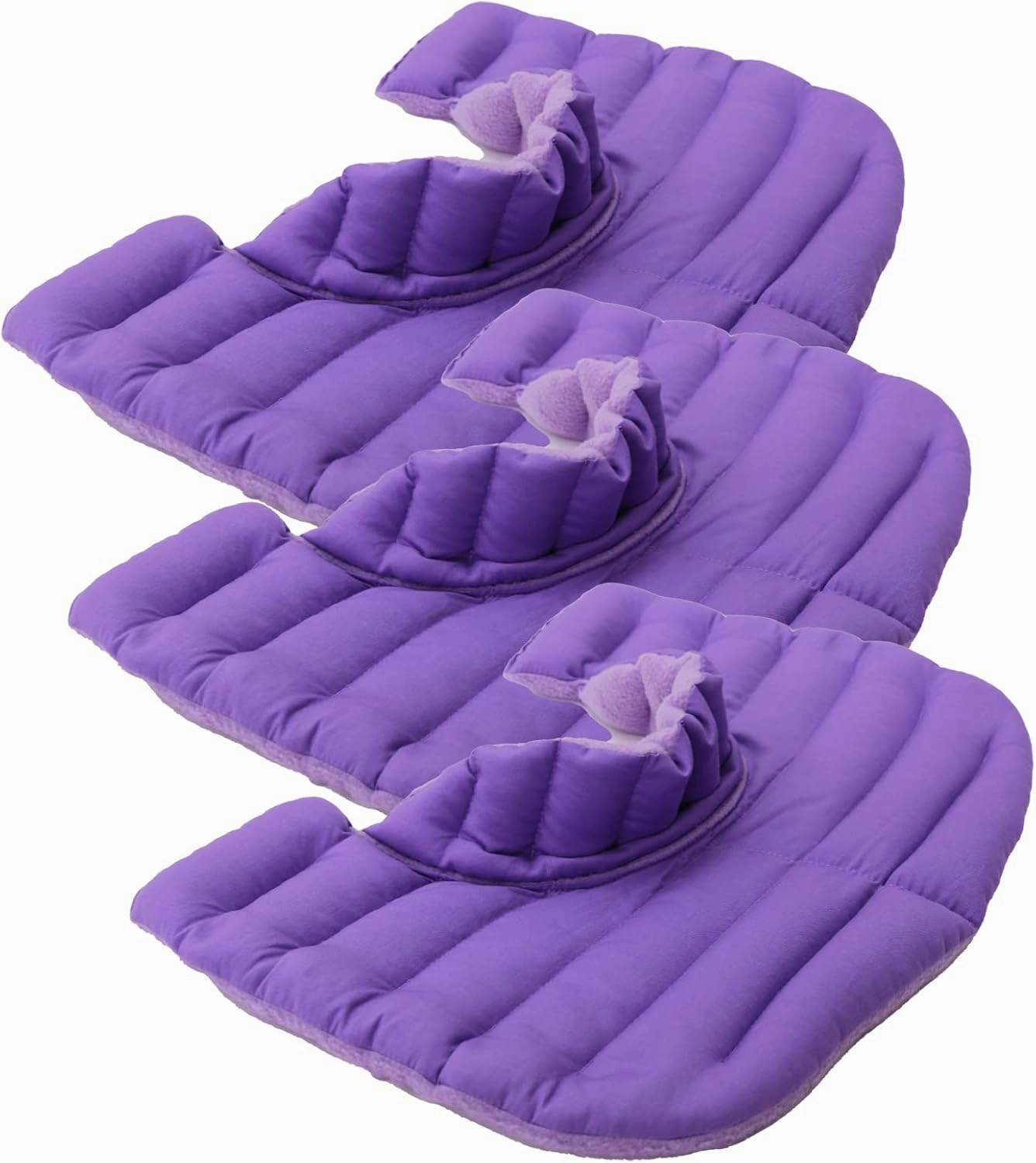 My Heating Pad Microwavable Neck and Shoulder Wrap Upper Torso Plus - Large Portable Heating Pad for Shoulders - Microwave Neck Wrap - 3 Packs Purple