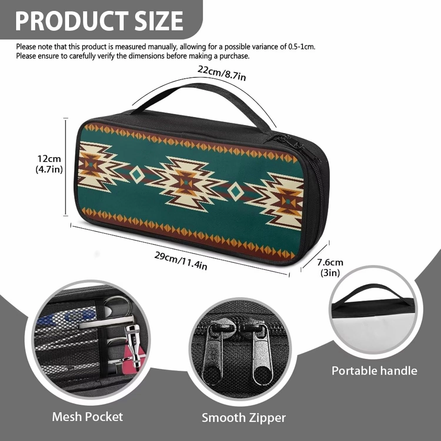 Native American Tribal Pattern Stethoscope Case Stethoscope Holder Slim Travel Storage Bag for 3M Littmann Classic III,3M Littmann Cardiology IV, Lightweight II S.E,ADC,MDF Stethoscope
