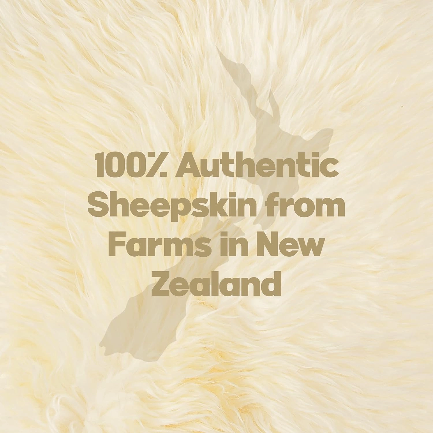 Natural Milan Genuine Sheepskin Area Rugs with Thick and Lush Pile, Fluffy Sheep Fur Rug with Anti-Skid Backing for Bedroom Living Room, Single Pelt, Cream 2 ft x 3 ft