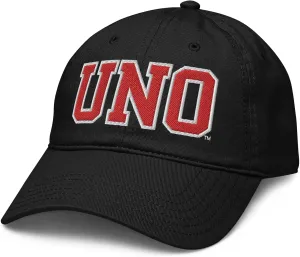 Nebraska Omaha Mavericks Title Black Officially Licensed Adjustable Baseball Hat