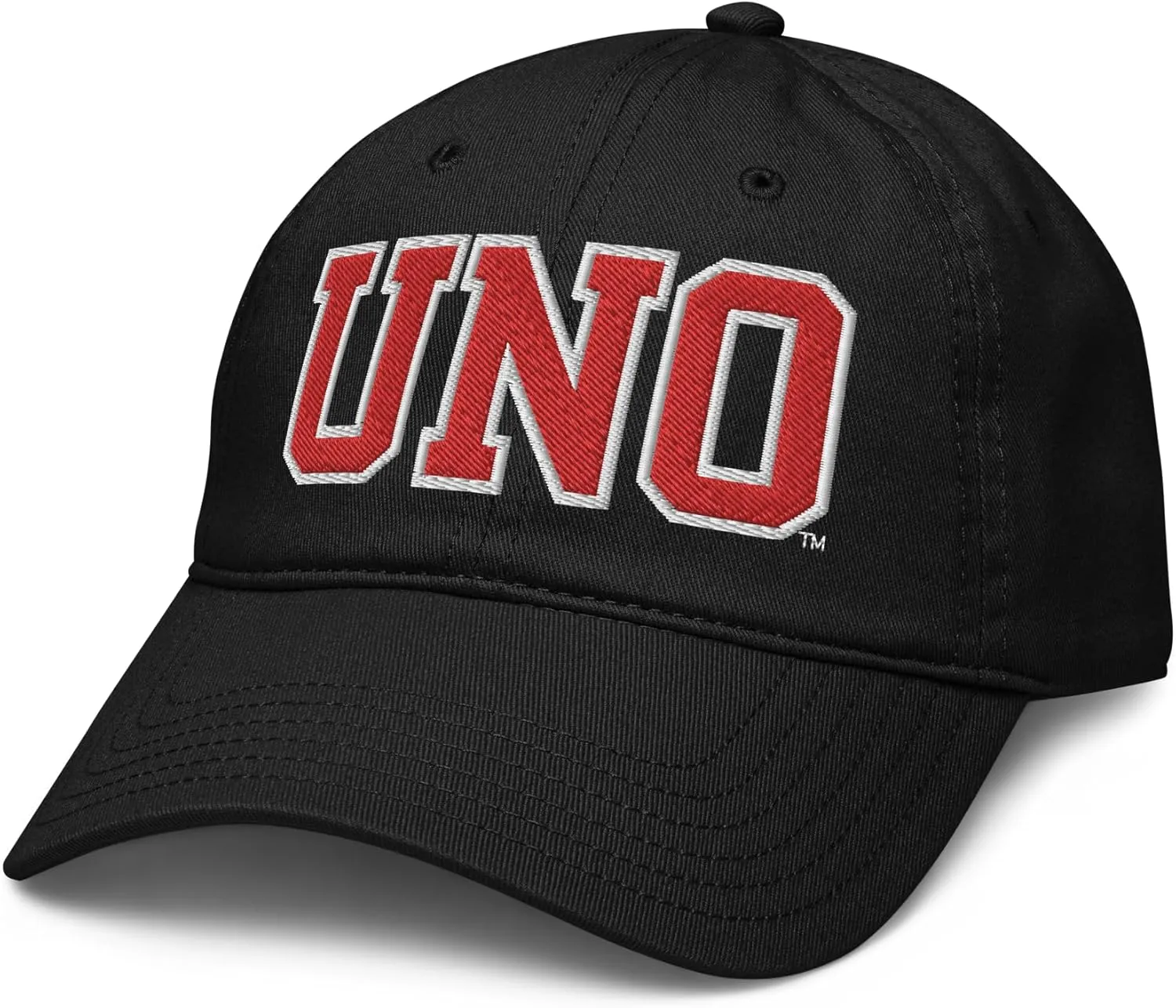 Nebraska Omaha Mavericks Title Black Officially Licensed Adjustable Baseball Hat