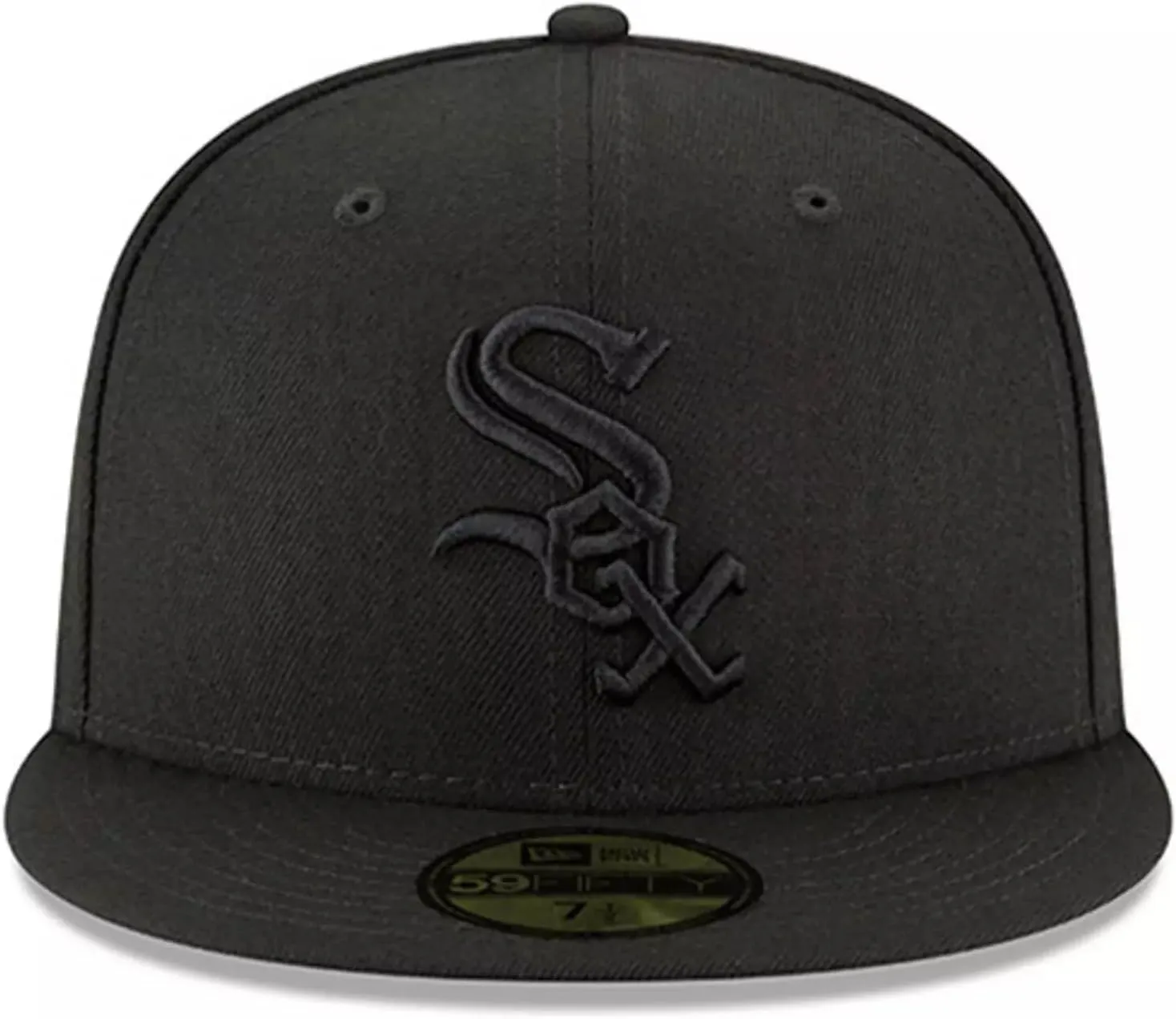 New Era MLB 9FIFTY Black Black Primary Logo Team Adjustable Snapback Hat Cap One Size Fits All