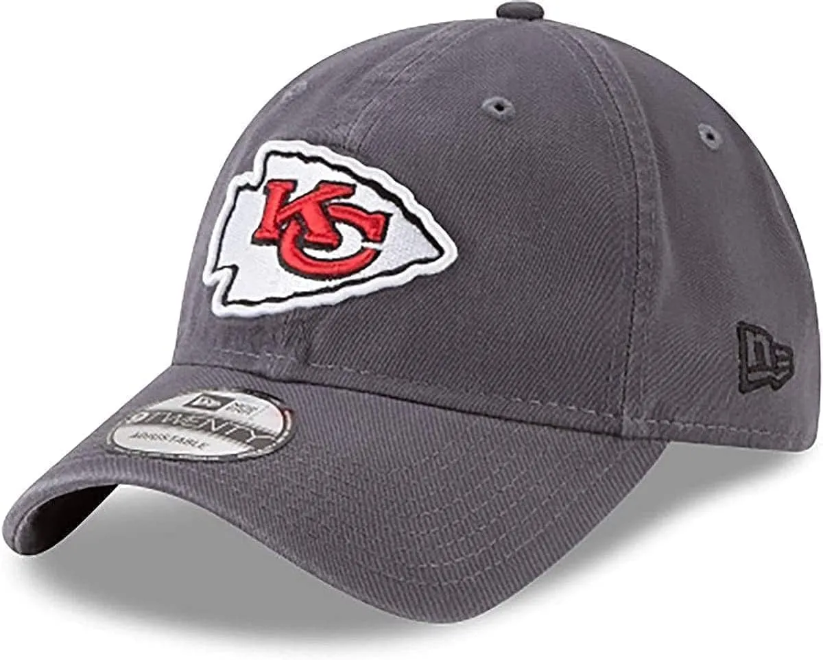 New Era NFL Core Classic 9TWENTY Graphite Adjustable Hat Cap - One Size