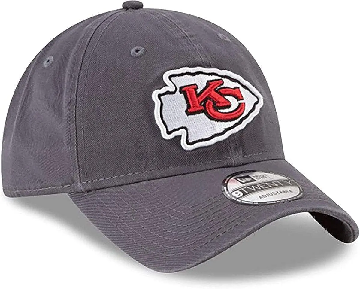 New Era NFL Core Classic 9TWENTY Graphite Adjustable Hat Cap - One Size