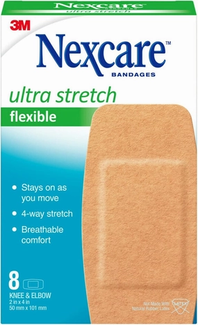 Nexcare Soft 'n Flex Bandages 8 Each (Pack of 4)