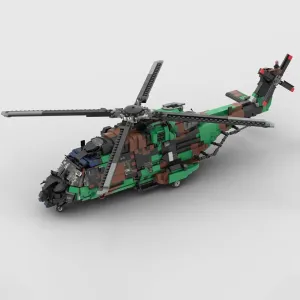 NH-90 Tactical Transport Helicopter with Rotor System 2515 Pieces MOC Build for Age 18 