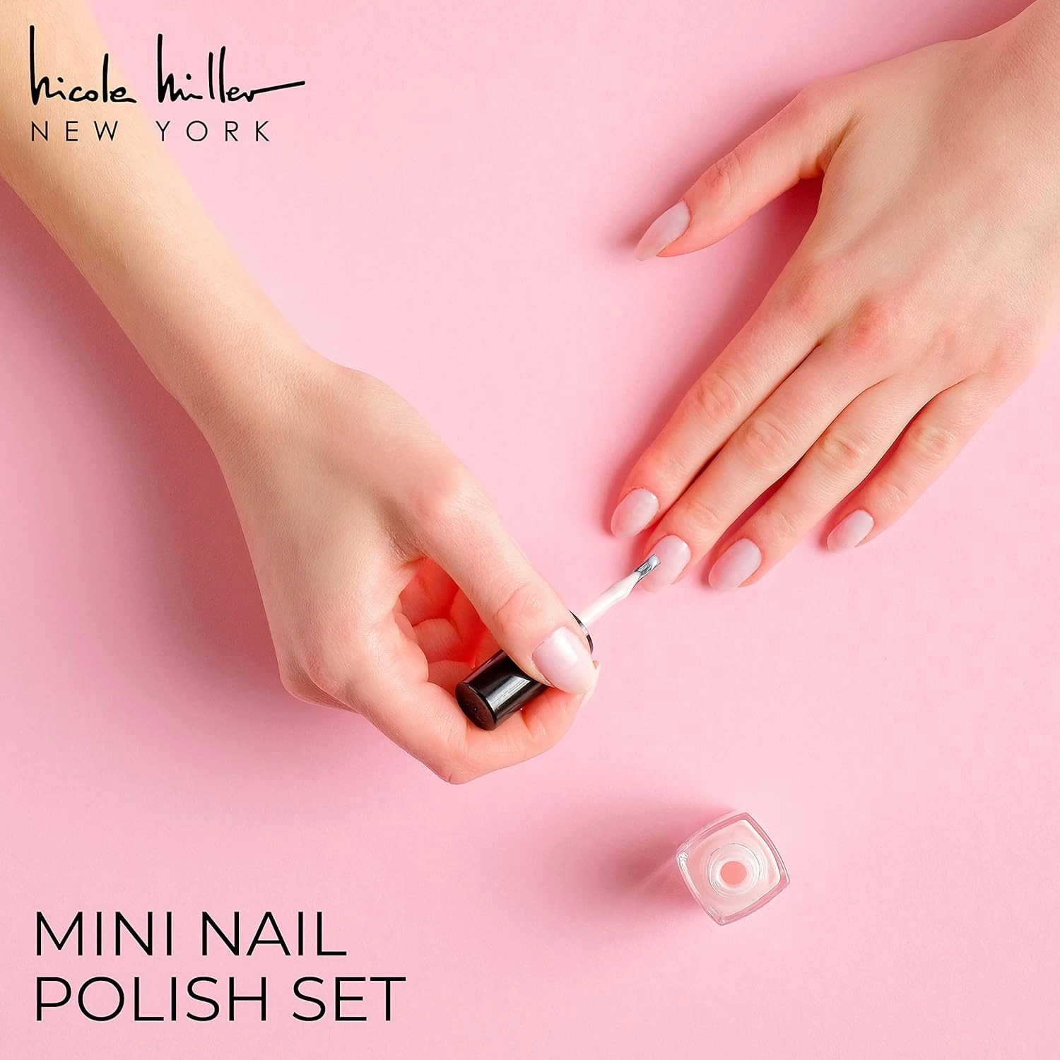 Nicole Miller Mini Nail Polish Set – Glossy, Vibrant Colors for Fingernails & Toenails, Floral Collection