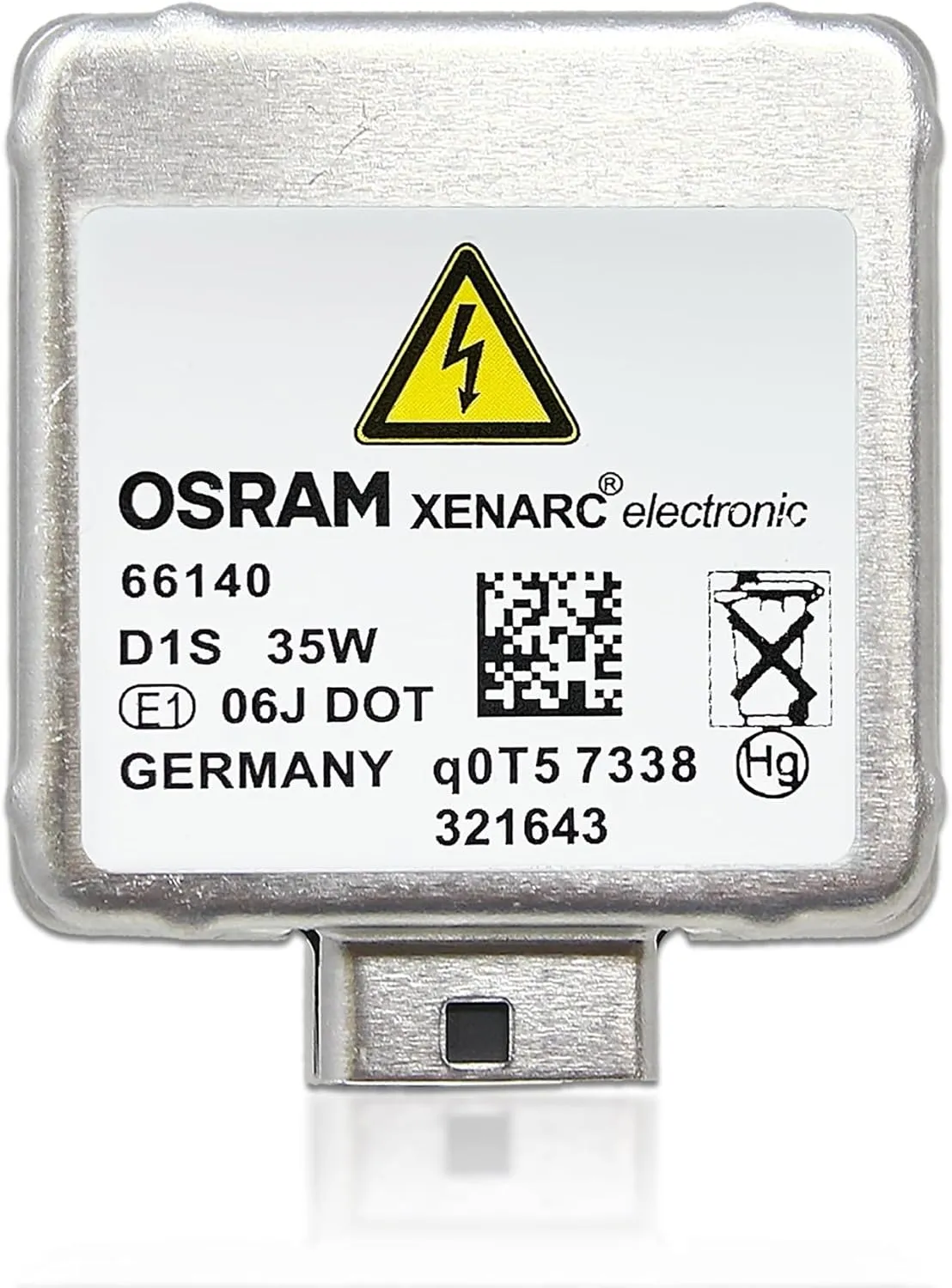 OEM D1S Original Xenarc Xenon HID Headlight Bulb 66140 85V 35W PK32d-5 4300K Made in Germany Pack of 1