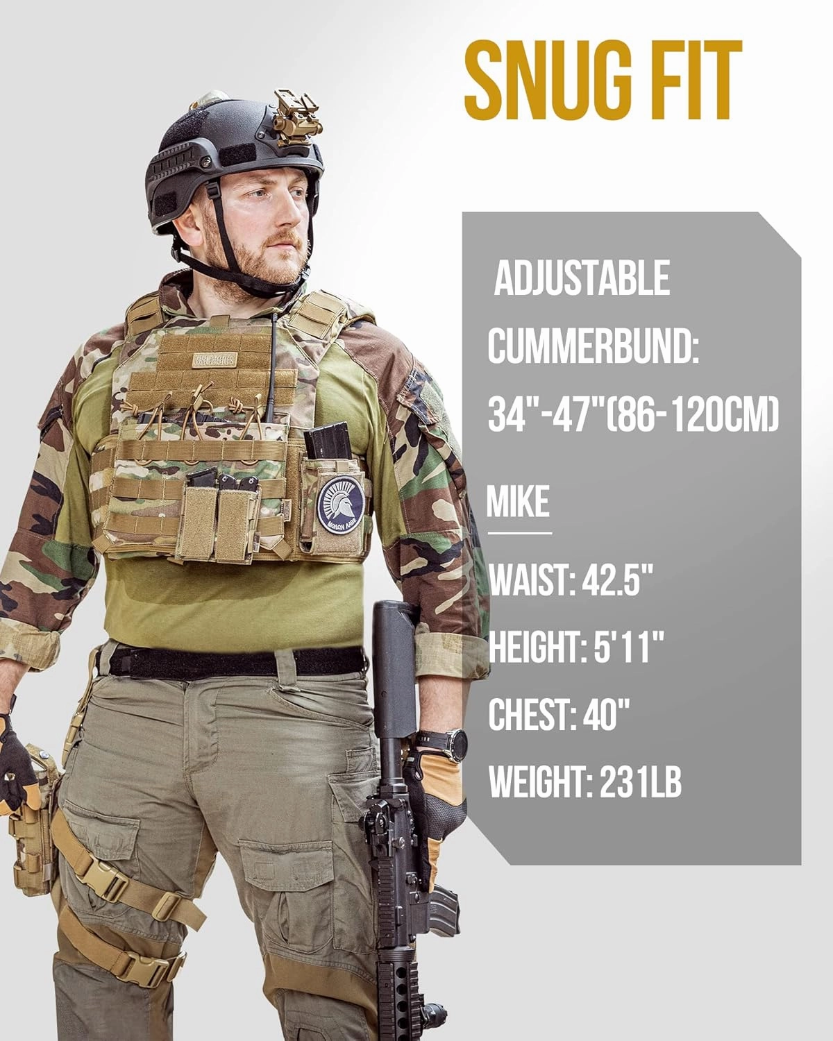 OneTigris DOOM Tactical Vest, Adjustable Airsoft Vest MOLLE Vest for Men