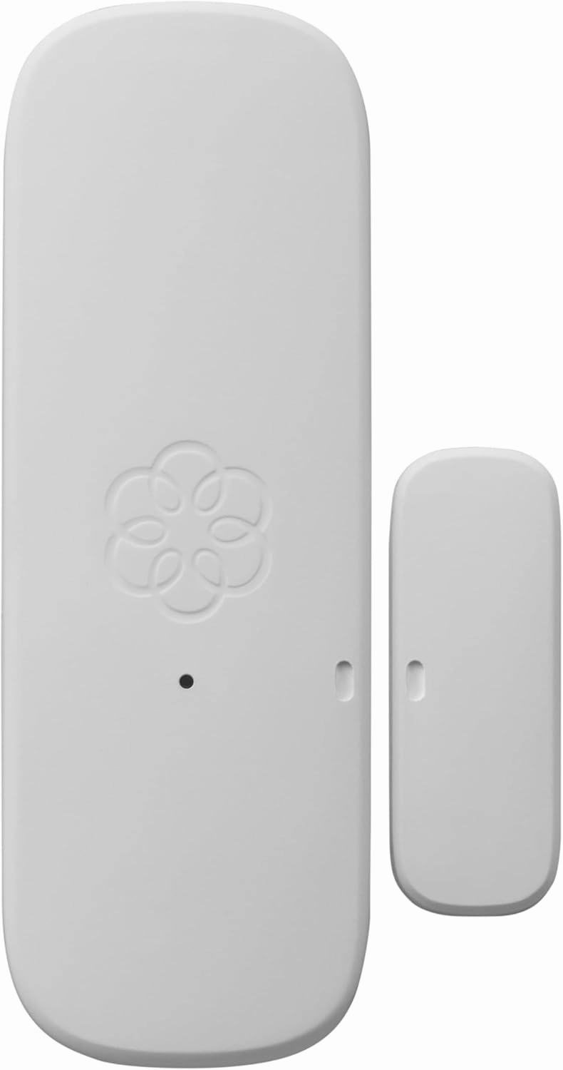 Ooma Door and Window Sensor, works with Ooma Smart Home Security. No contracts and free self-monitor plan. Optional professional monitoring, motion, keypad, water sensor, and garage door sensor