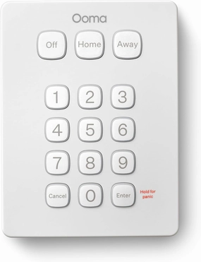 Ooma Keypad, Works with Ooma Smart Home Security. No Contracts and Free self-Monitor Plan. Optional Professional Monitoring, Motion Sensor, Water Sensor, Smoke and Garage Door Sensor.