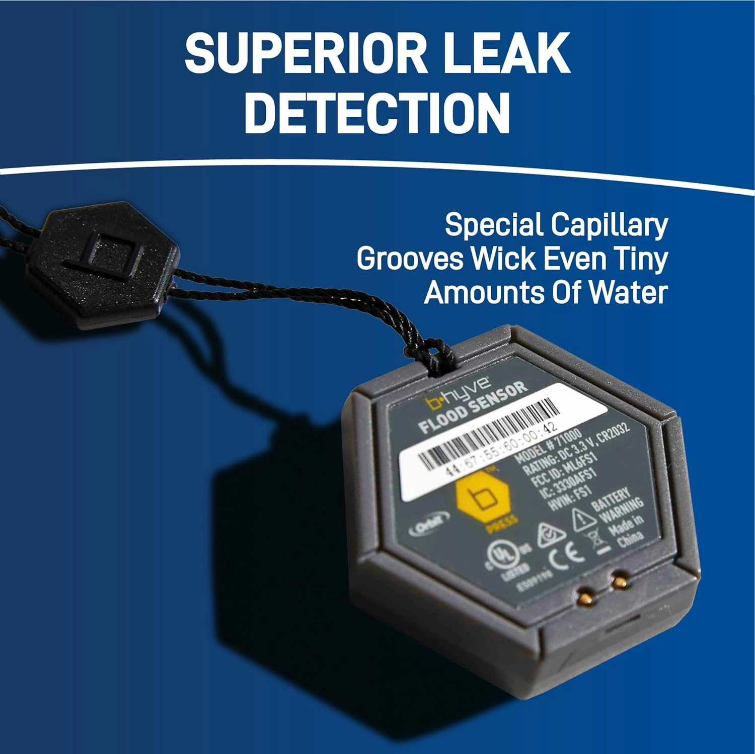 Orbit 71005 B-hyve Smart Flood Sensor - WiFi Water Leak Detector (5-Pack)