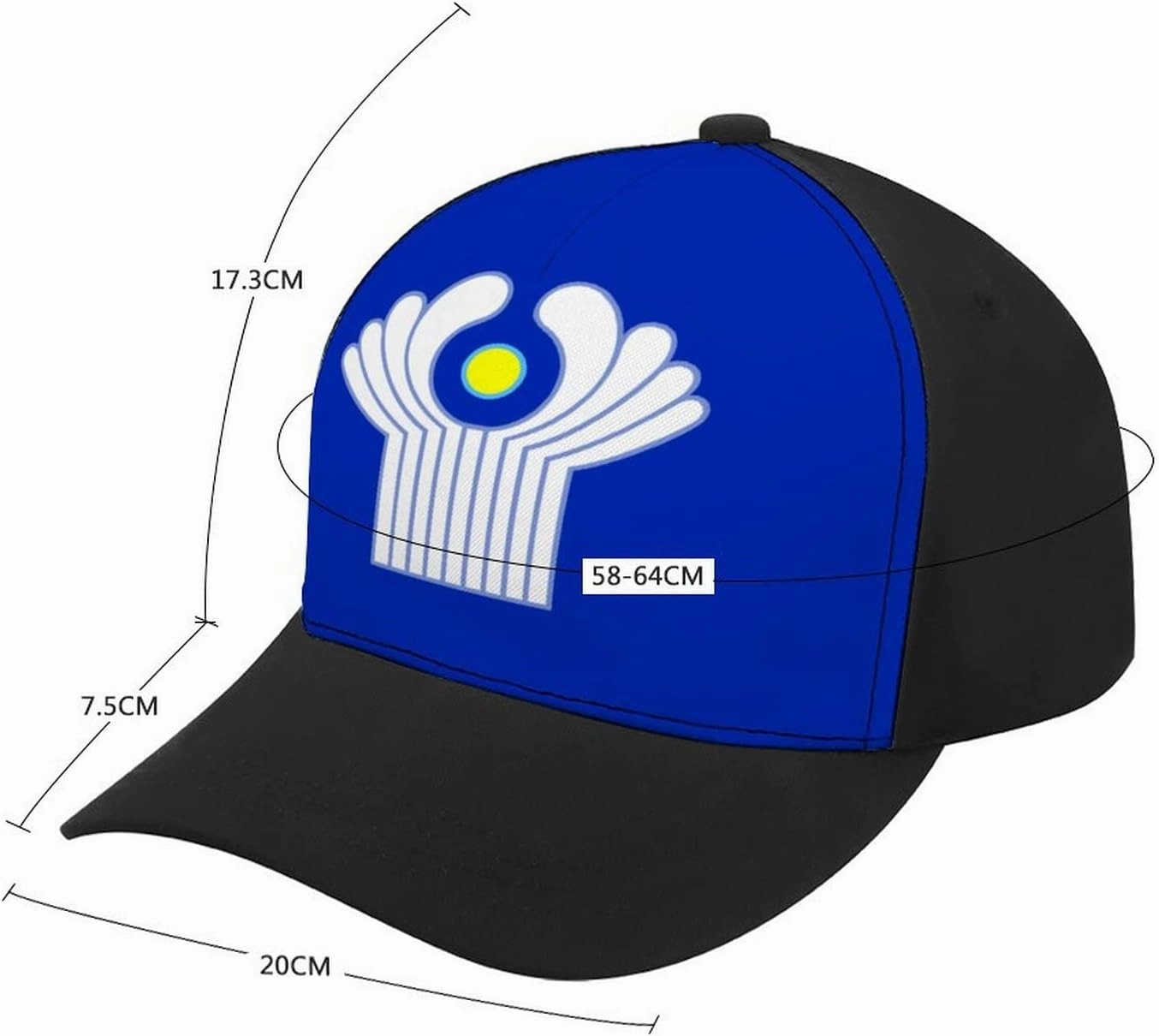 Panama Flag Baseball Cap Adjustable Size Couple Hat for Sports Workouts and Outdoor Fishing