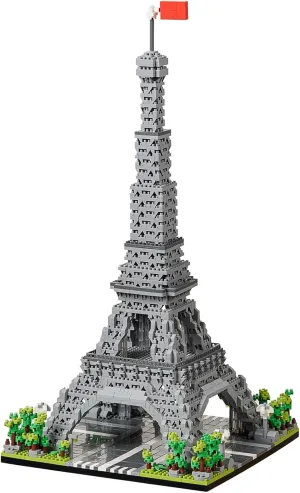Paris Eiffel Tower Famous Landmark Model Set, 3700 pcs World Architecture Mini Diamond Blocks Bricks, Building Toy 3D Puzzle for Adults 14 Teens