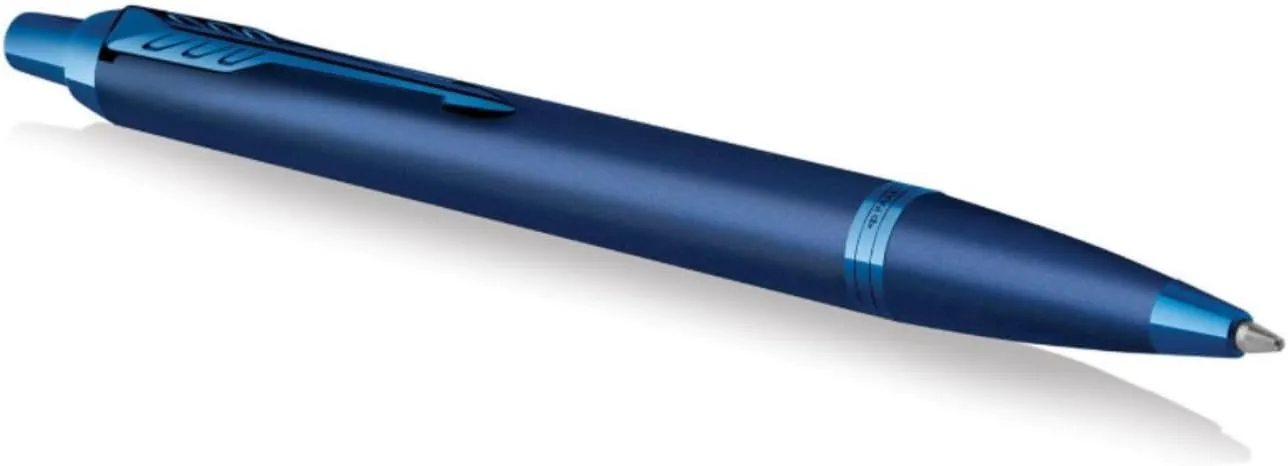 Parker IM Monochrome Ballpoint Pen, Blue Ink, Blue Finish and Trims, Medium Point, Gift Box