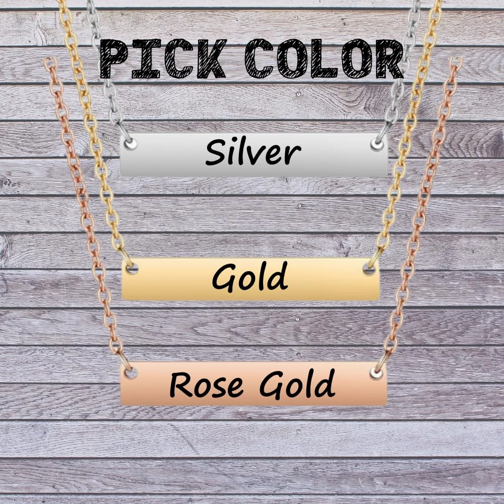Personalized Necklace, Gift, Custom Engraved Dog Bar Necklace, Memorial Keepsake for Dog Mom, Dog Lover Gift, Pet Name Necklace (Boston Terrier)
