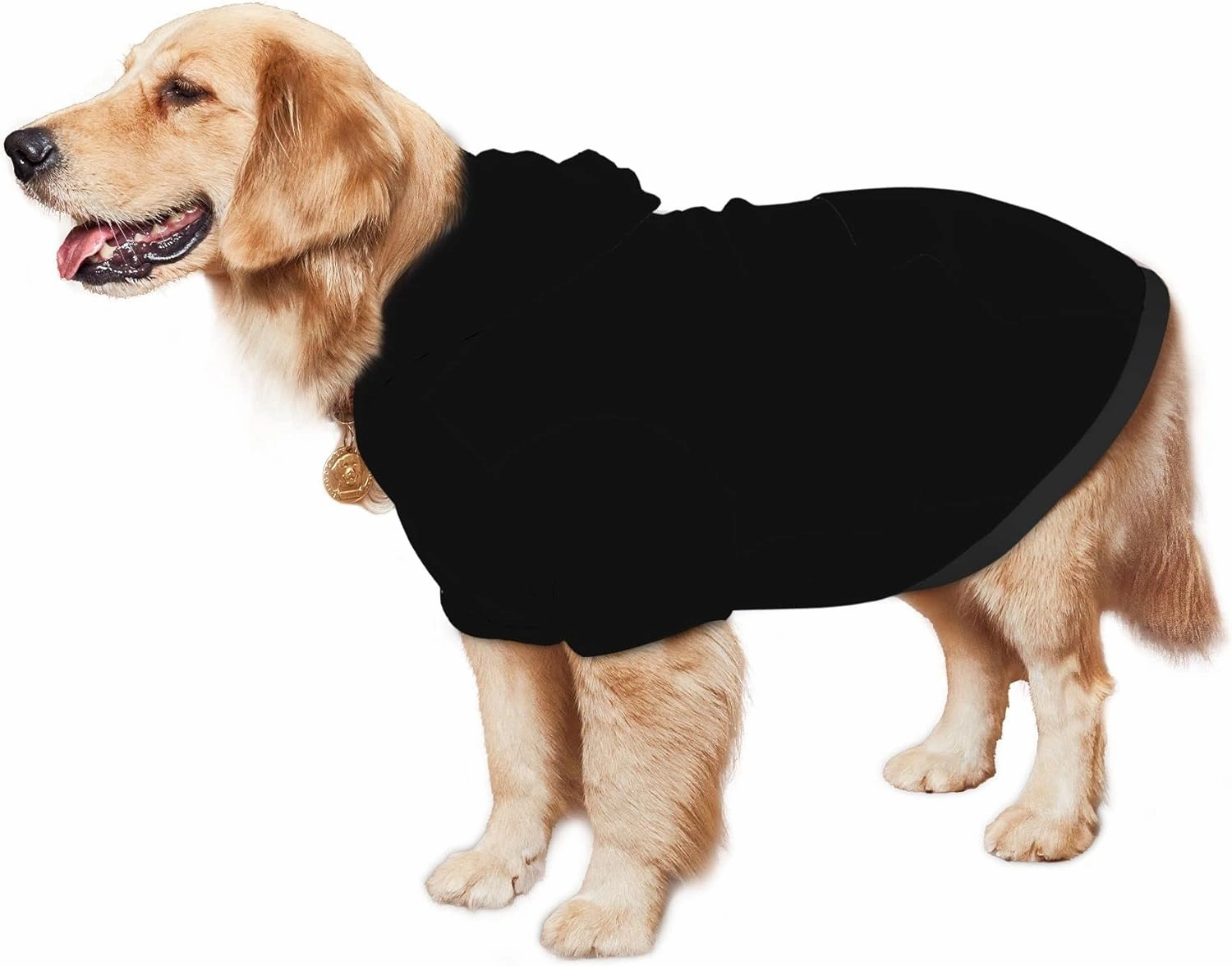 Pet Dog & Cat Hoodie, Basic Pet Clothes Hoodie Sweater with Hat, Color Black Pet Hoodie, Multi-Color Soft and Warm Cute Casual Hoodie Sweatshirt for Medium Large Dogs, XXL